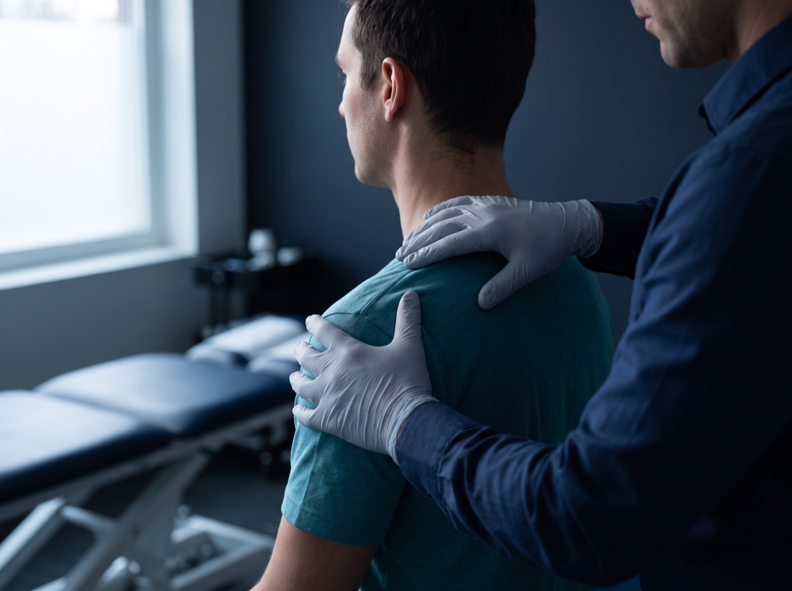 Illustrative chiropractic treatment scene; not verified as Cornwell Clinic
